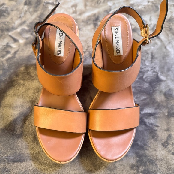 Steve Madden Esme Brown Sandals - Size 8.5 - Picture 3 of 13